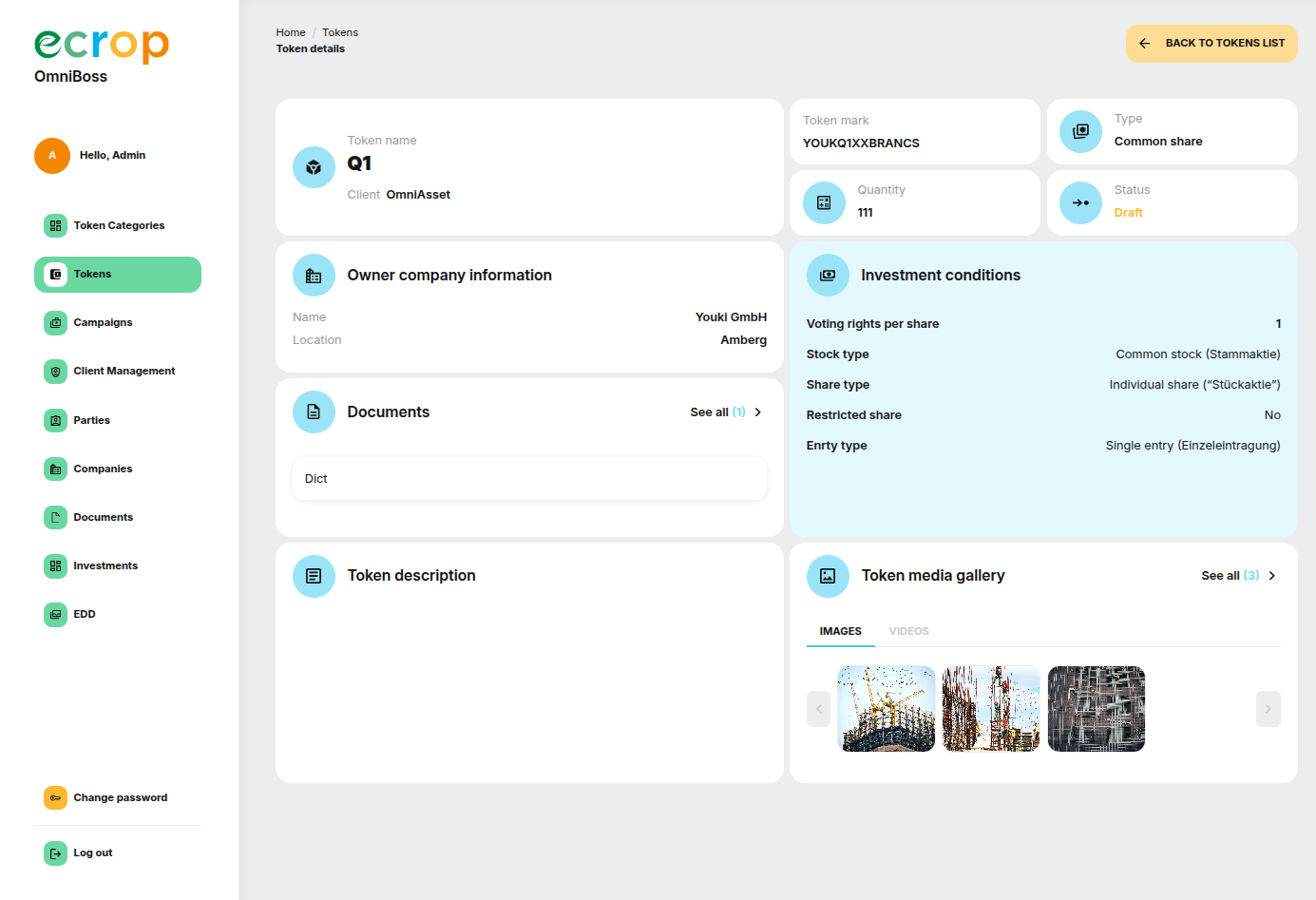 OmniBoss management console